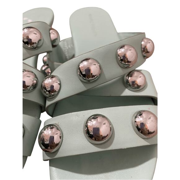 Marc Fisher Shoes Marc Fisher Prisca Ball Studded Espadrille Preppy Glam Sandals - Picture 6 of 7